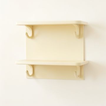 Shore Canyon Wall-Mounted Entryway Organizer Shelf - Cream (synthetic illustration; no displayed measurements)