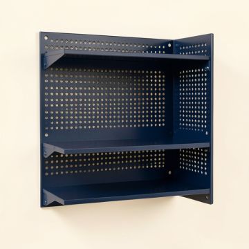 Brook Canyon Empty Wall-Mounted Tool Organizer Panel - Navy (synthetic illustration; no displayed measurements)