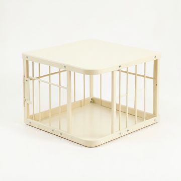 Linden Dale Empty Furniture-Style Pet Crate - Cream (synthetic illustration; no displayed measurements)