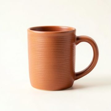 Harbor Crossing Ceramic Mug - Terracotta (synthetic illustration; no displayed measurements)