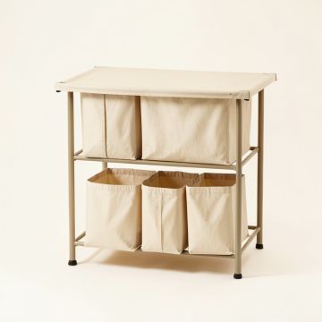 Juniper Crest Laundry Sorting Station With Plain Removable Bags - Beige (synthetic illustration; no displayed measurements)
