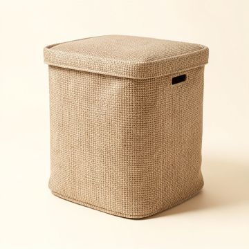 Heuer Woven Laundry Hamper (synthetic illustration; no displayed measurements)