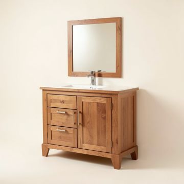 Chestnut 30 '' Single Bathroom Vanity Set (synthetic illustration; no displayed measurements)