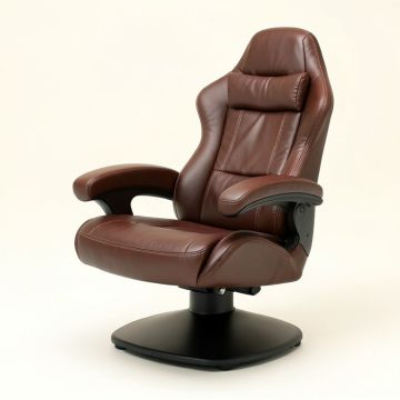 K-Like Adjustable Reclining Ergonomic Leather Swiveling Pc & Racing Game Chair With Footrest (synthetic illustration; no displayed measurements)