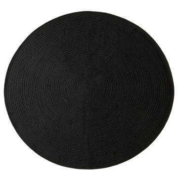 Reed Bluff Round Area Rug - Black