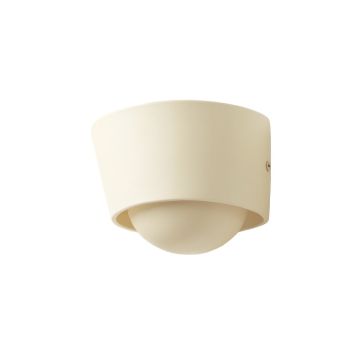 Laurel Crossing Wall Sconce Mounted On A Plain Wall - Cream