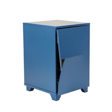 Birch Crossing Freestanding Pull-Out Hamper Cabinet - Blue