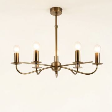 Dycus 6 - Light Sputnik Modern Linear Chandelier (synthetic illustration; no displayed measurements)