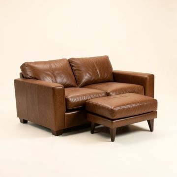 Eward 111 '' Wide Leather Match Reversible Sofa & Chaise (synthetic illustration; no displayed measurements)