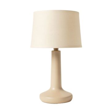 Wren Canyon Table Lamp With A Plain Fabric Shade - Beige
