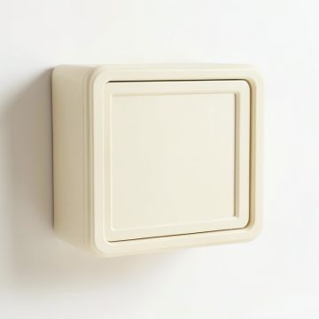 Wren Canyon Wall-Mounted Entry Cabinet - Cream (synthetic illustration; no displayed measurements)