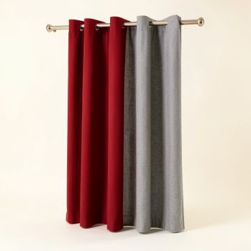 Twisted Solid Semi-Sheer Thermal Single Curtain Panel (synthetic illustration; no displayed measurements)