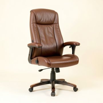 Office Chair - Ergonomic Computer Chair For Office - Heavy Duty Faux Leather Office Chair (synthetic illustration; no displayed measurements)