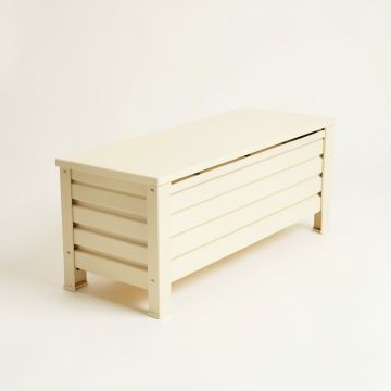 Cliff Dell Narrow Outdoor Storage Bench - Cream (synthetic illustration; no displayed measurements)