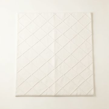 Pine Bridge Rectangular Area Rug - White (synthetic illustration; no displayed measurements)