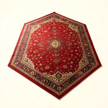 Power Loom Red Area Rug (synthetic illustration; no displayed measurements)