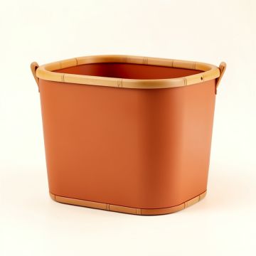 Olive Brook Laundry Hamper - Terracotta (synthetic illustration; no displayed measurements)