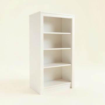 Slate Canyon Freestanding Bookcase - White (synthetic illustration; no displayed measurements)