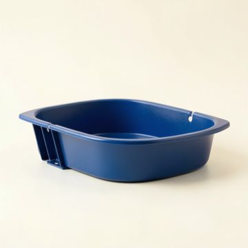 Fern Dell Empty Railing Planter With Integral Brackets - Blue (synthetic illustration; no displayed measurements)