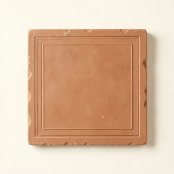 Dawn Branch Uninstalled Square Decorative Tile - Terracotta (synthetic illustration; no displayed measurements)