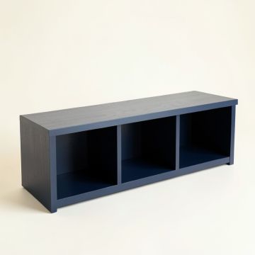 Reed Dell Shoe Storage Bench - Navy (synthetic illustration; no displayed measurements)
