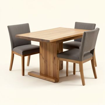 Kenworthy 4 - Piece Counter Height Acacia Solid Wood Dining Set (synthetic illustration; no displayed measurements)