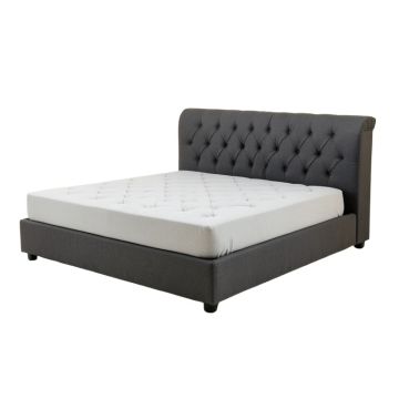 Williams Tufted Upholstered Low Profile Platform Bed