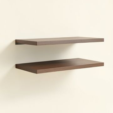 Modern Floating 2 Piece Wall Shelf Set (synthetic illustration; no displayed measurements)