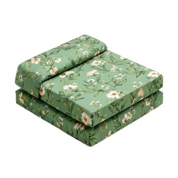 Botanical Floral Leaf 4 Piece Crib Bedding Set
