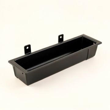 Alder Arc Empty Railing Planter With Integral Brackets (synthetic illustration; no displayed measurements)