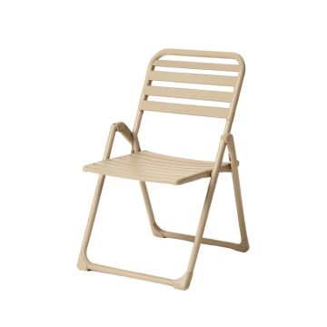 Oak Branch Folding Outdoor Chair - Beige