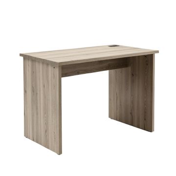 Elginpark Built-In Usb Port Writing Desk , Light Weathered Oak & Black Finish