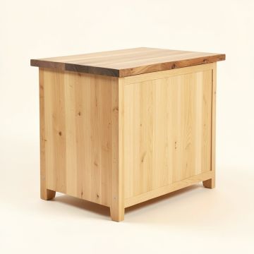 Levar Kitchen Island With Butcher Block Top (synthetic illustration; no displayed measurements)