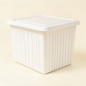 Wren Arc Closed Outdoor Storage Box - White (synthetic illustration; no displayed measurements)
