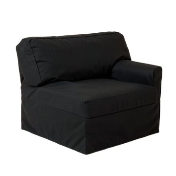 Contrast Denim Furniture Box Cushion Loveseat Slipcover