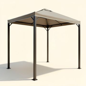 13 Ft. W X 9.5 Ft. D Aluminum Pergola With Canopy (synthetic illustration; no displayed measurements)