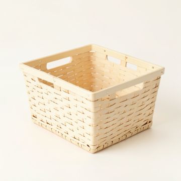 Fern Bend Empty Storage Basket - Cream (synthetic illustration; no displayed measurements)