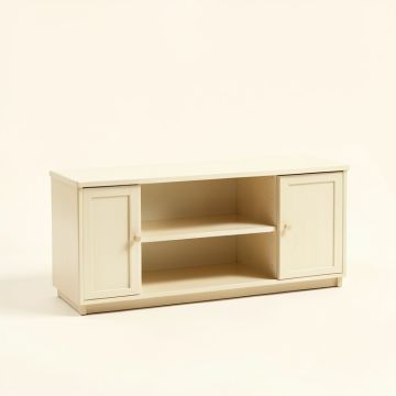 Solid Wood Tv Stand For Tvs Up To 88 '' (synthetic illustration; no displayed measurements)