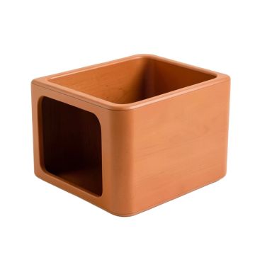 Stone Dell Empty Furniture-Style Litter Enclosure - Terracotta
