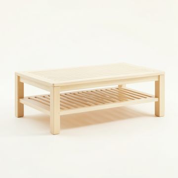 Stone Bluff Coffee Table - Ivory (synthetic illustration; no displayed measurements)