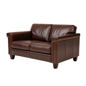 Lasley 89 '' Genuine Leather Tuxedo Arm Sofa