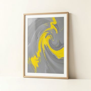 Abstract Pulsate Framed Print (synthetic illustration; no displayed measurements)