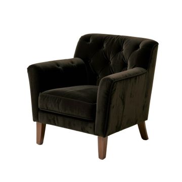 Senna 31 '' Wide Tufted Velvet Armchair (synthetic illustration; no displayed measurements)