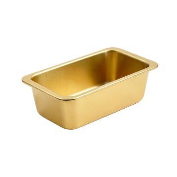 Home Basic Aurelia Non-Stick 11 ” X 3 ” Carbon Steel Loaf Pan , Gold