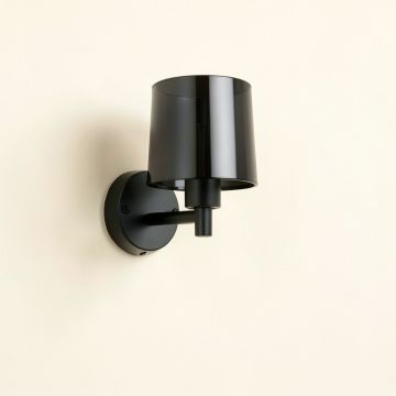 Heath Arc Wall Sconce Mounted On A Plain Wall (synthetic illustration; no displayed measurements)