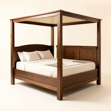 Anzio Four Poster Bed (synthetic illustration; no displayed measurements)