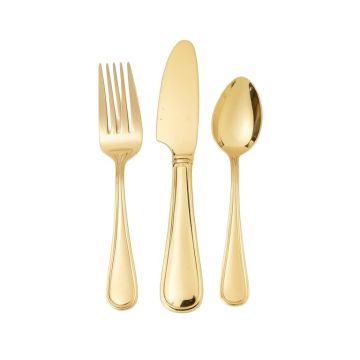 Wessels Gold Plated 45 Piece Flatware Set , Service For 8