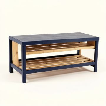 Field Edge Shoe Storage Bench - Navy (synthetic illustration; no displayed measurements)