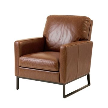 Brower 27 '' Wide Top Grain Leather Armchair
