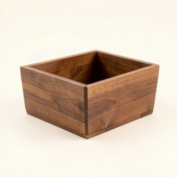 Planter Solid Wood Basket (synthetic illustration; no displayed measurements)